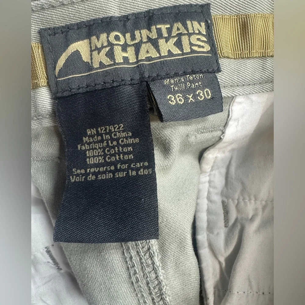 Mountain Khakis Men’s Teton Twill Pants 36x30 Sage Green 100% Cotton Outdoor - Picture 7 of 8